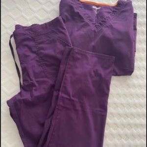 Purple scrubs. Top and bottom. Size small